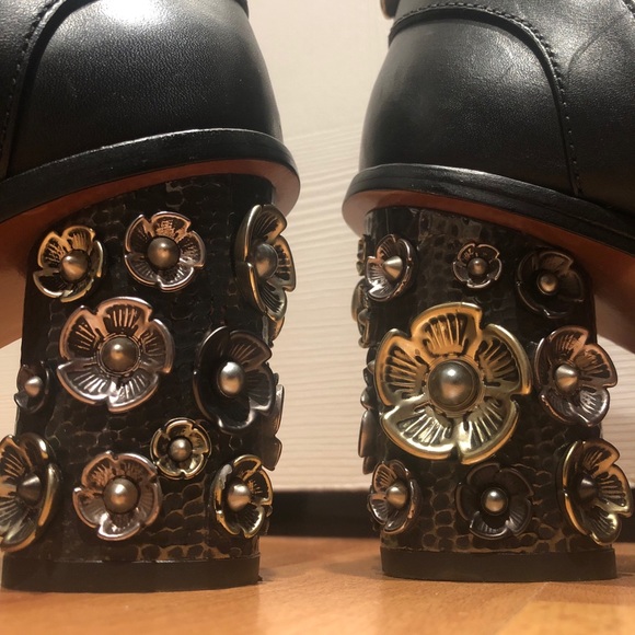 Coach Velvet Floral Heel Bootie - Picture 3 of 5
